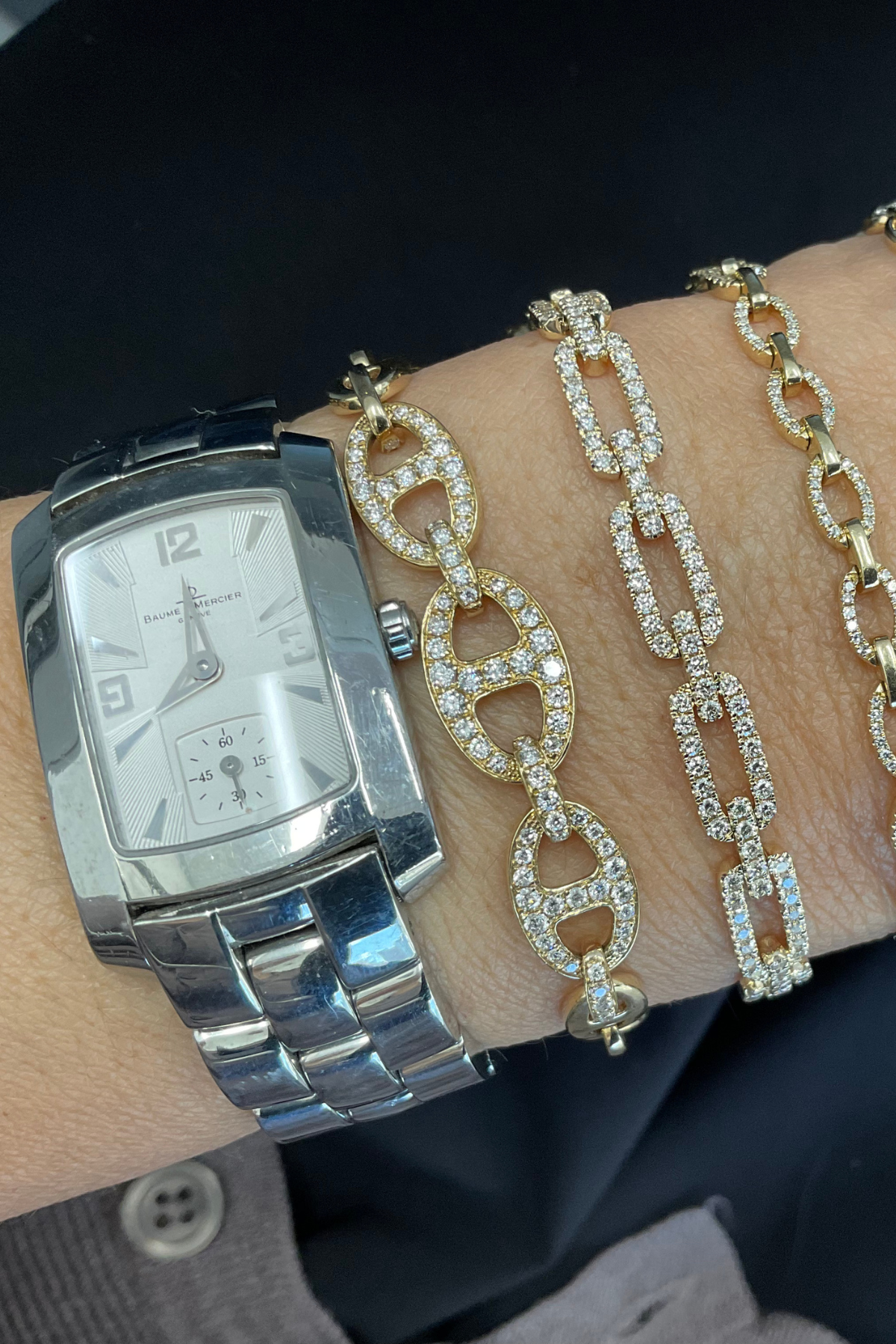 DIAMOND MARINER LINK BRACELET