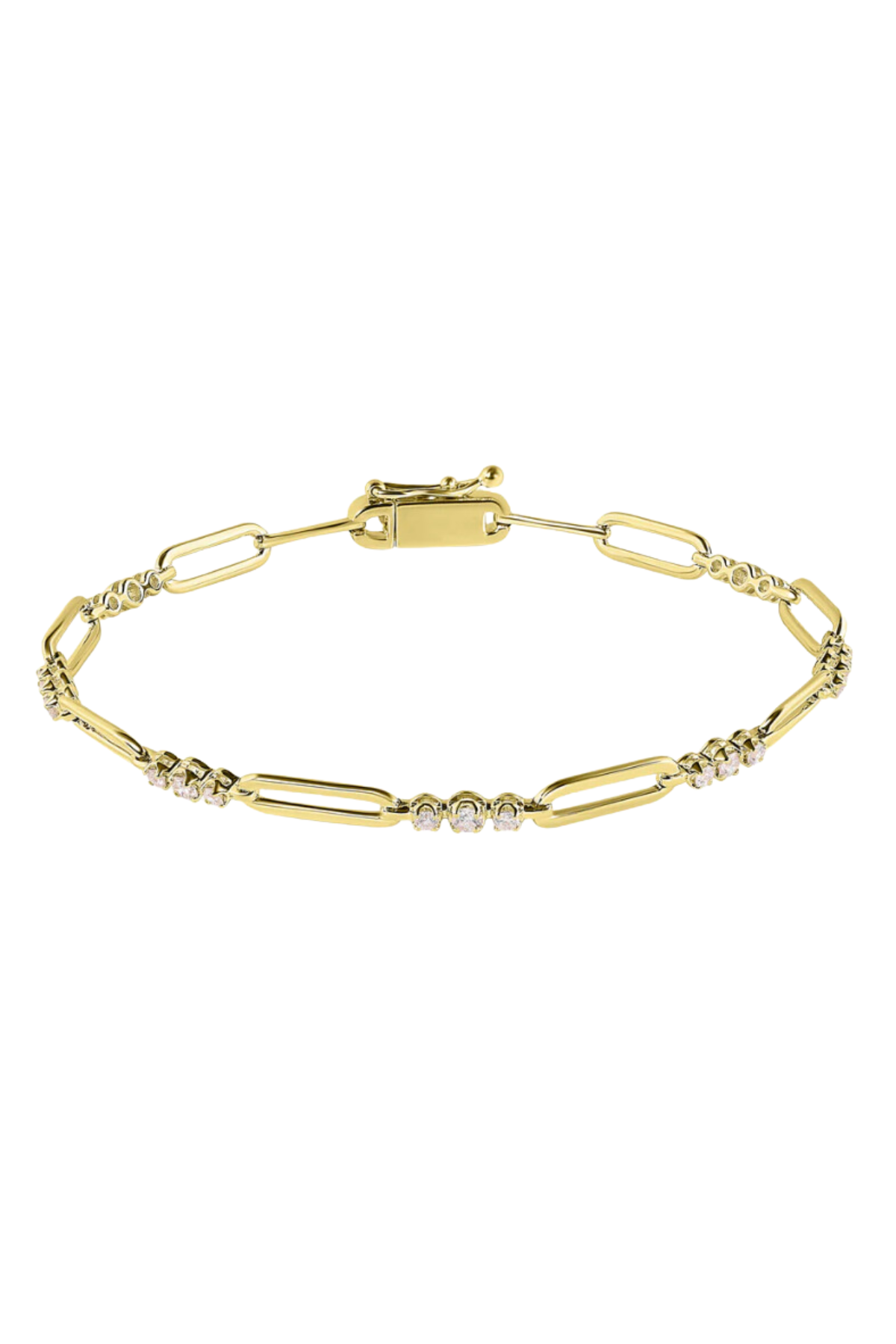 DIAMOND LINK STATION BRACELET