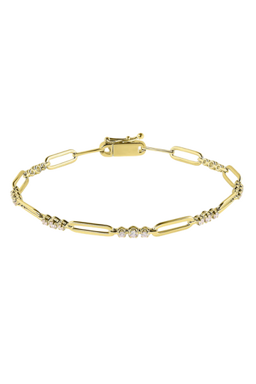 DIAMOND LINK STATION BRACELET