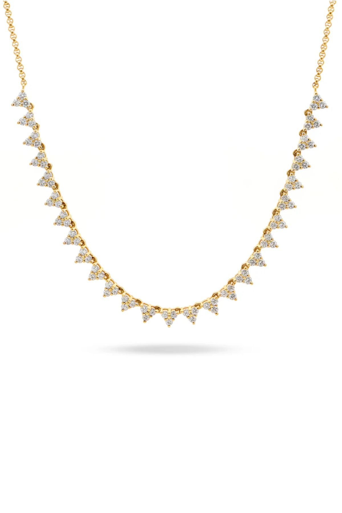 DIAMOND TRIANGLE HALF COLLAR