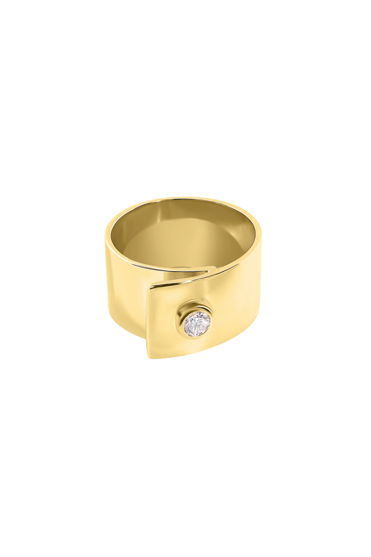 BELTED CIGAR RING WITH DIAMOND