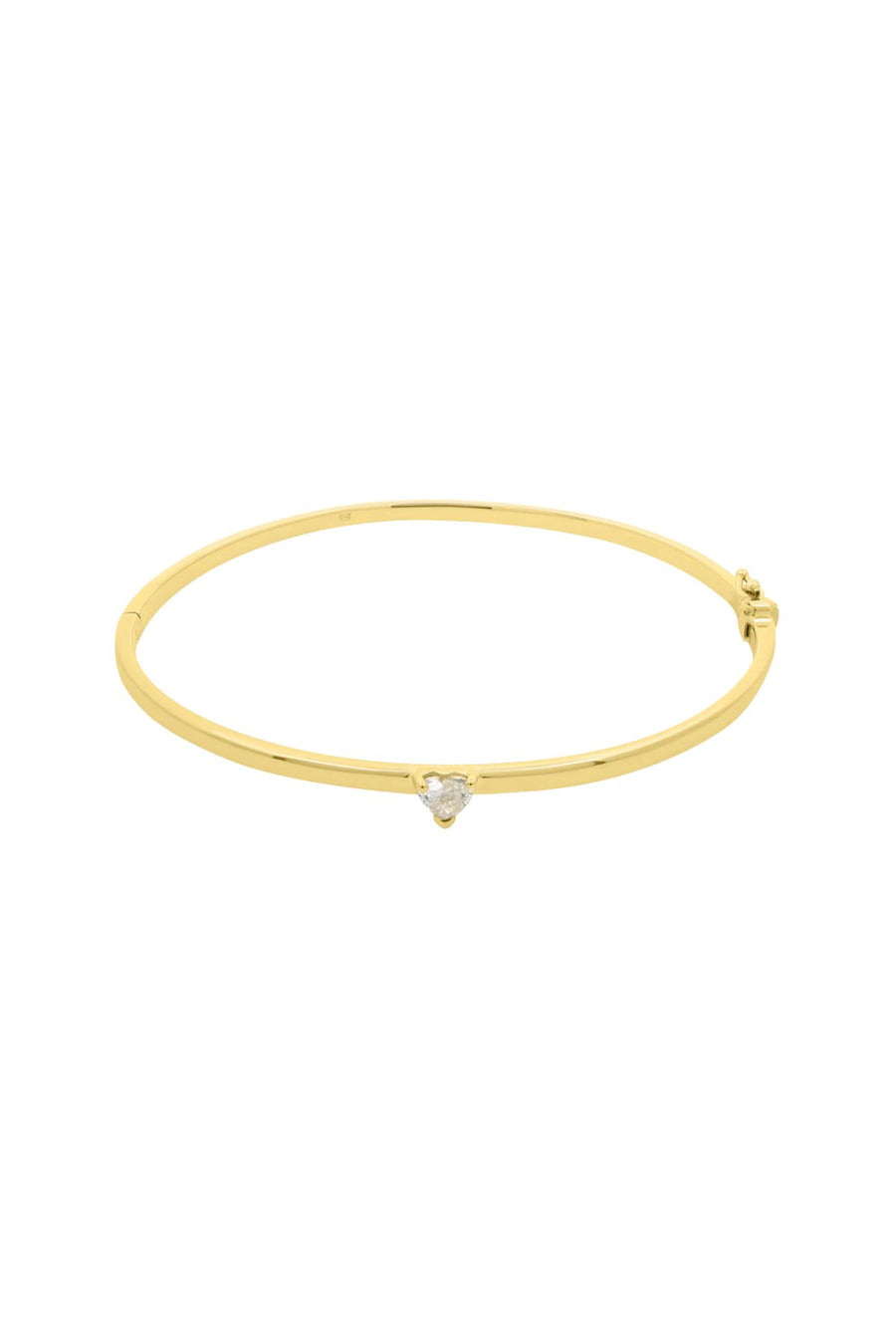 BANGLE WITH SINGLE HEART DIAMOND