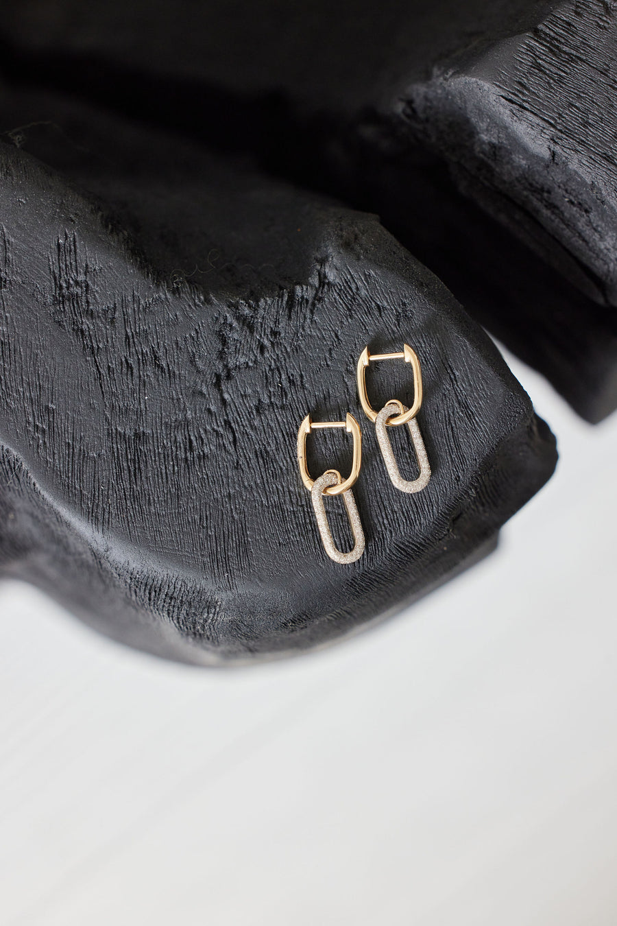 PAVE LINK EARRINGS
