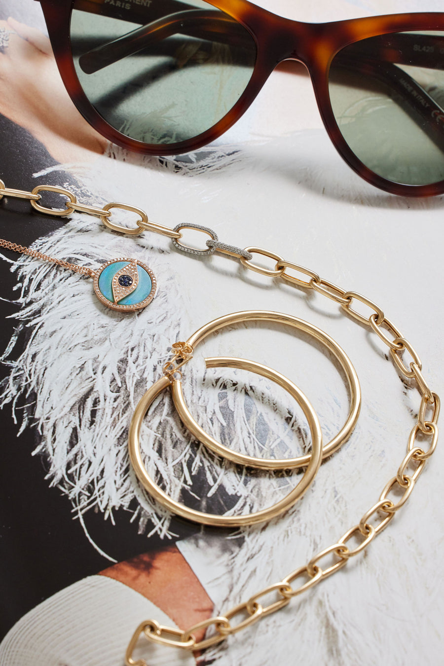 LARGE CHUBBY TUBE HOOPS