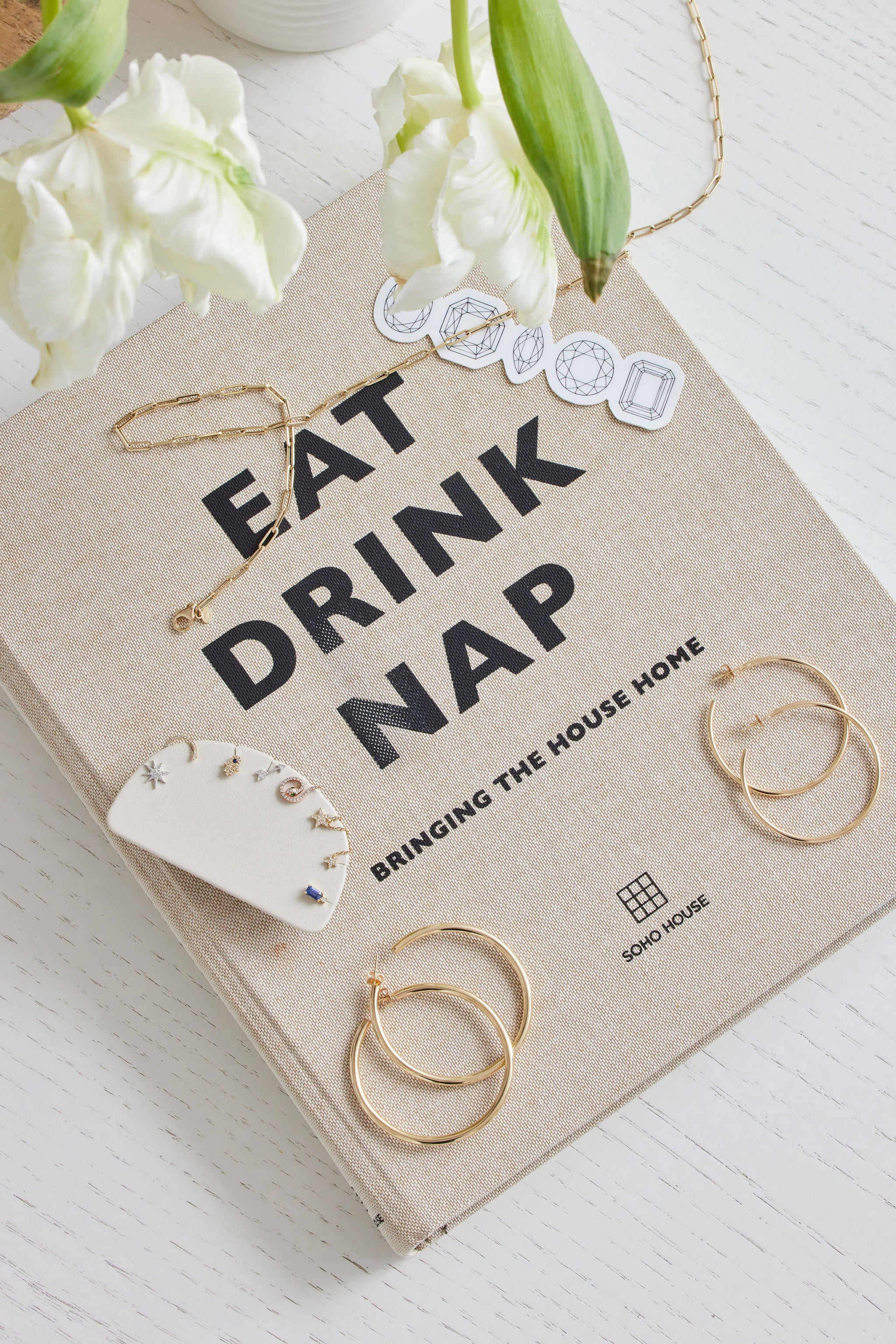 SWIRL DIAMOND SNAKE STUD