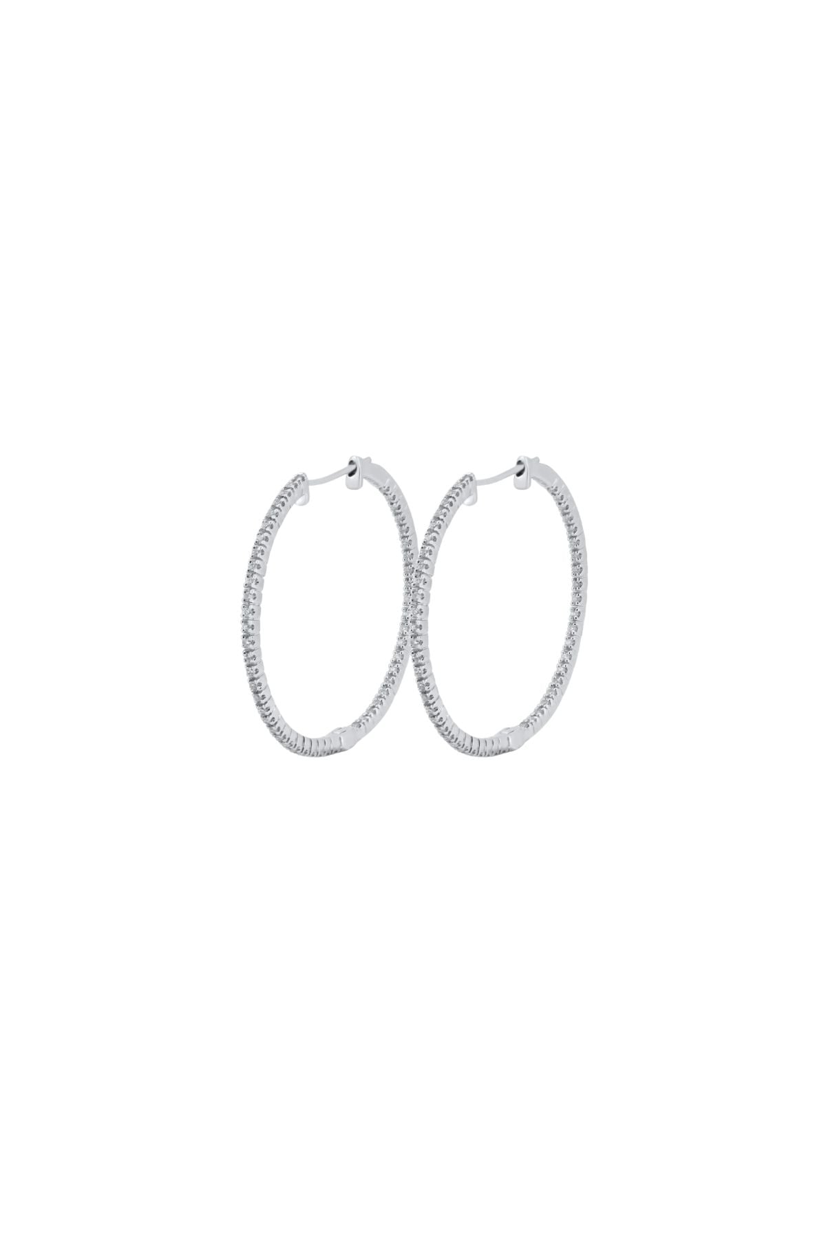 DELICATE DIAMOND HOOPS