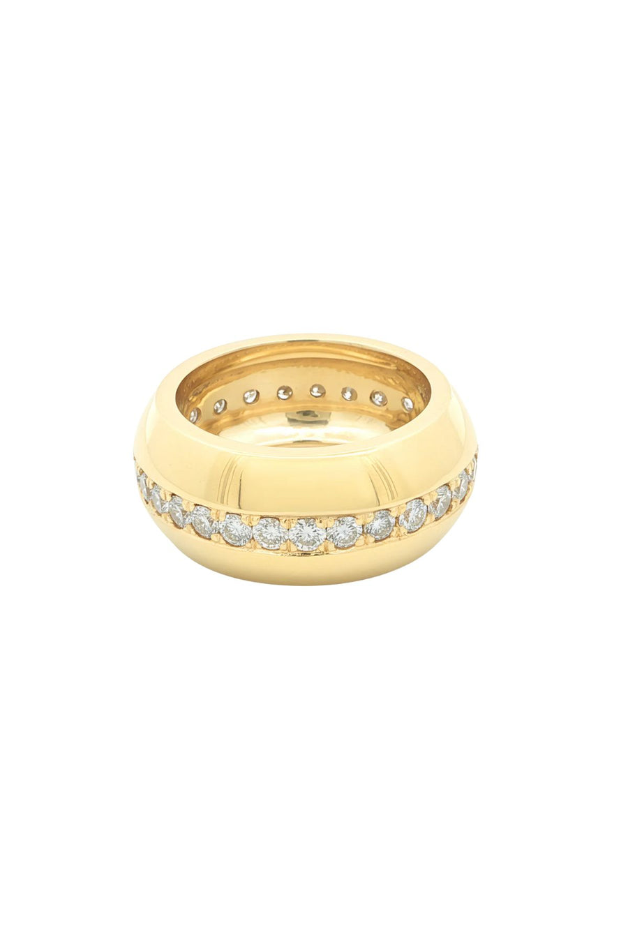 LARGE DIAMOND INSET COCKTAIL RING