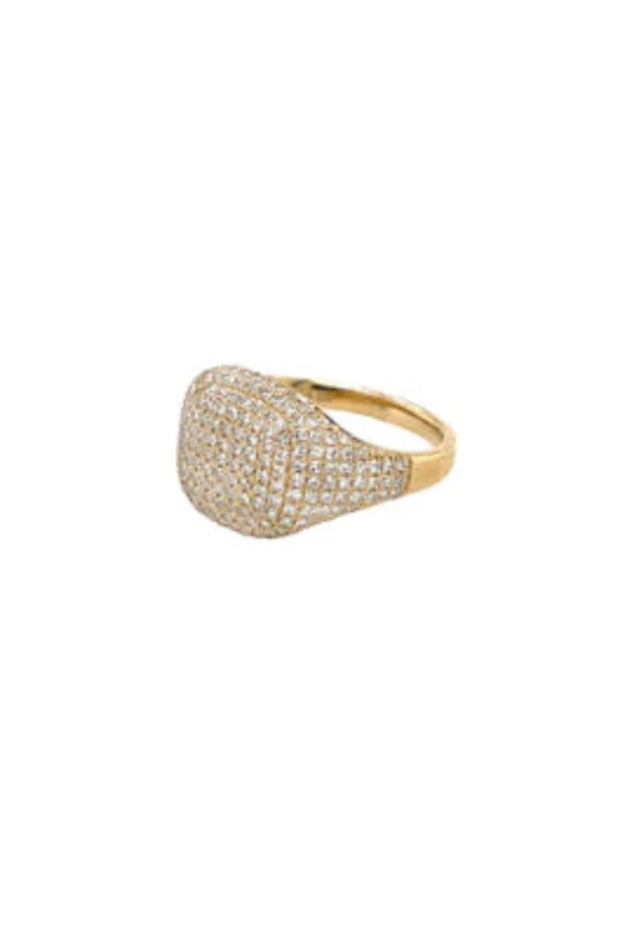 PAVE SIGNET RING
