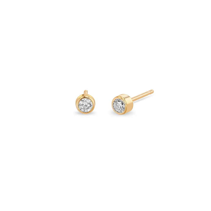 SINGLE DIAMOND BEZEL STUD