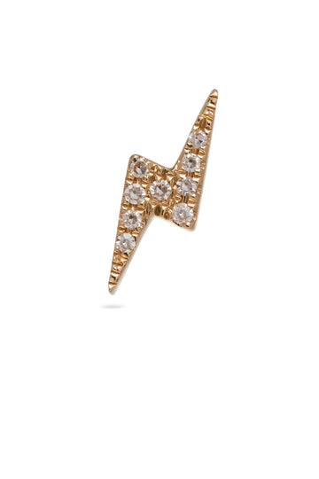 DIAMOND LIGHTENING BOLT STUD