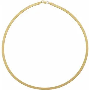 HERRINGBONE NECKLACE, 3.8MM