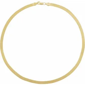 HERRINGBONE NECKLACE, 4.6MM