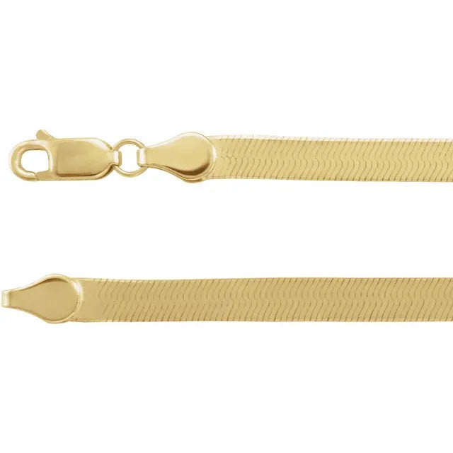 HERRINGBONE NECKLACE, 4.6MM