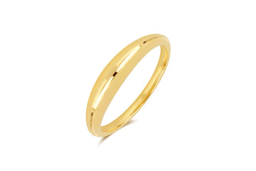 GOLD DOME PINKY RING