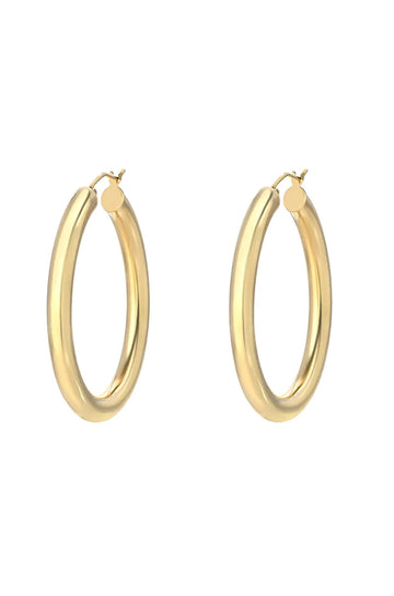 LARGE GOLD CHUBBY HOOPS