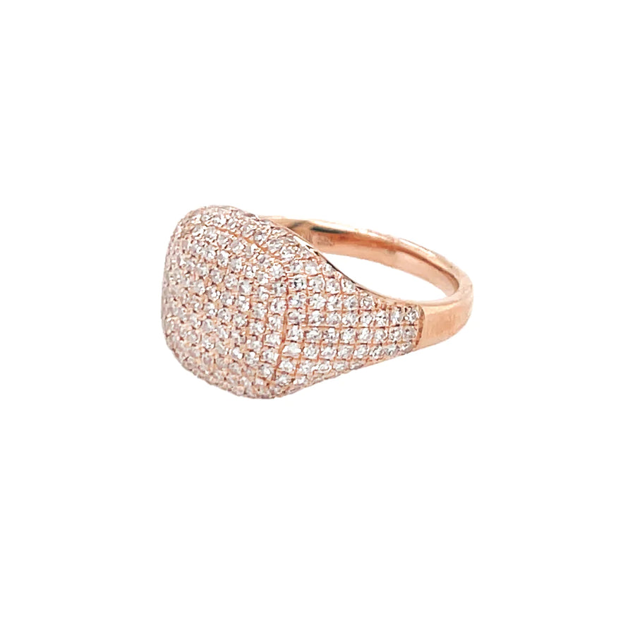 PAVE SIGNET RING