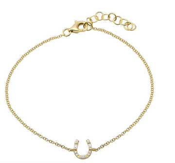 DIAMOND HORSESHOE CHAIN BRACELET