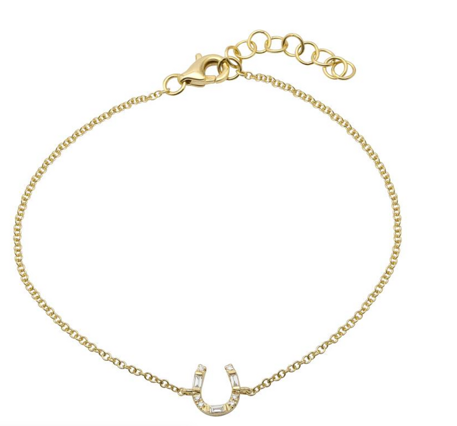 DIAMOND HORSESHOE CHAIN BRACELET