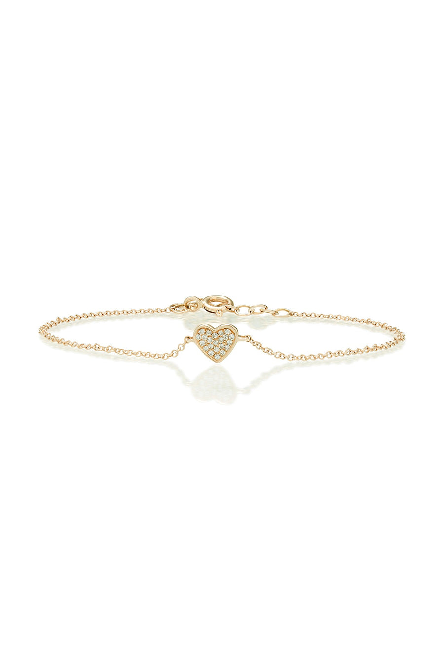 DIAMOND PAVE HEART BRACELET