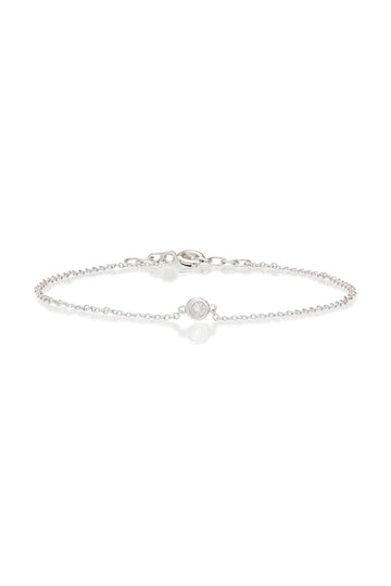 SINGLE DIAMOND BEZEL CHAIN BRACELET