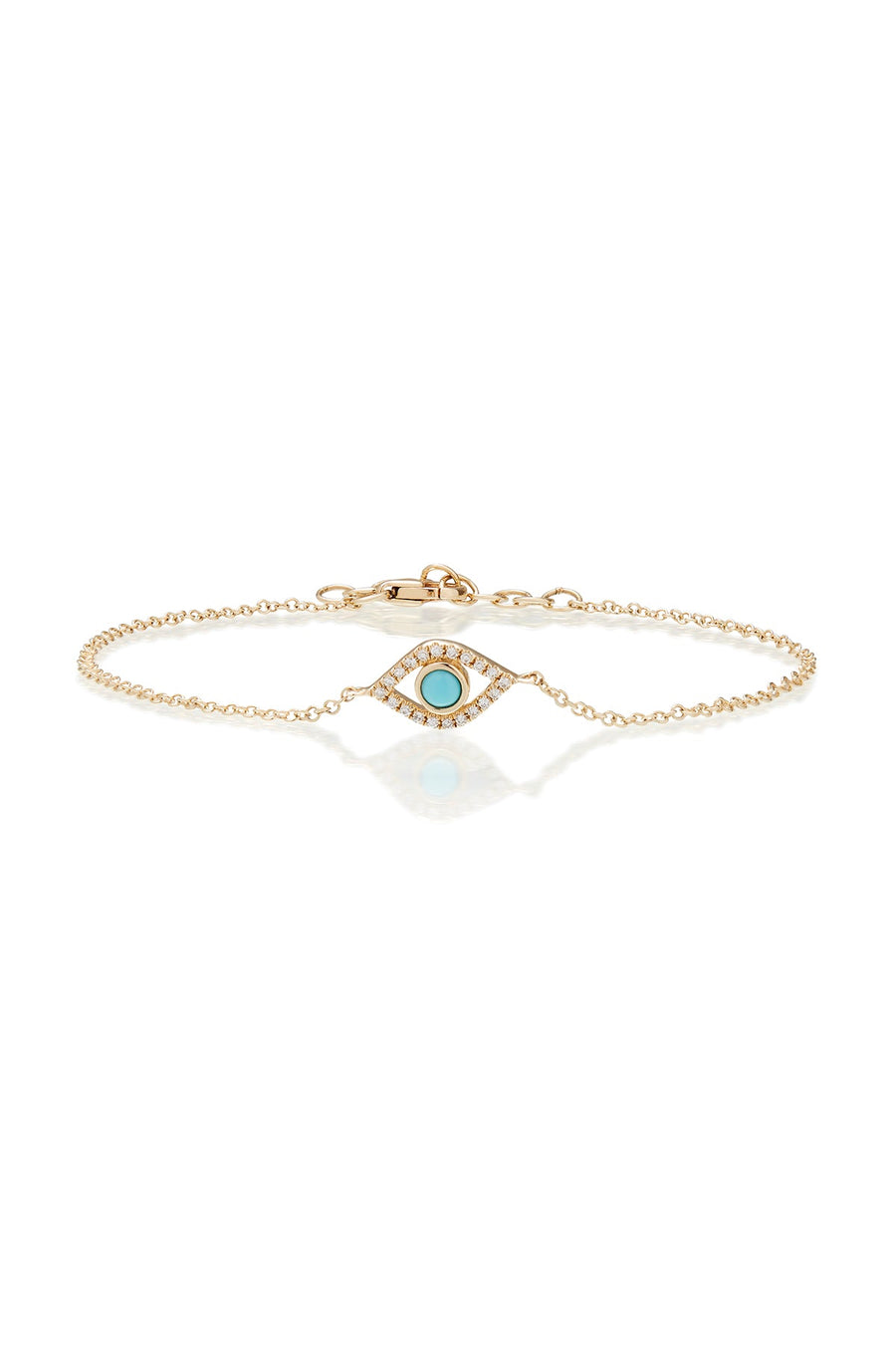 OPEN EVIL EYE BRACELET WITH TURQUOISE EYE