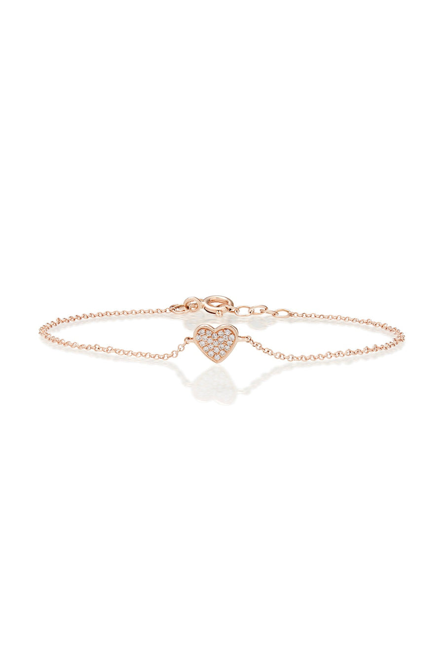 DIAMOND PAVE HEART BRACELET