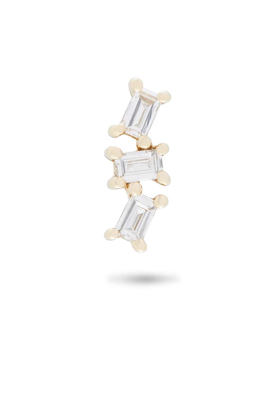 MODERN BAGUETTE TRIO STUD