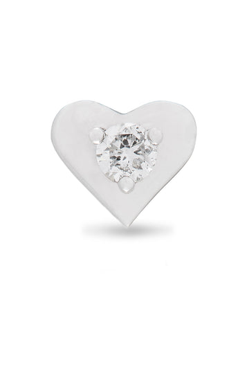 BABY HEART EARRING WITH DIAMOND