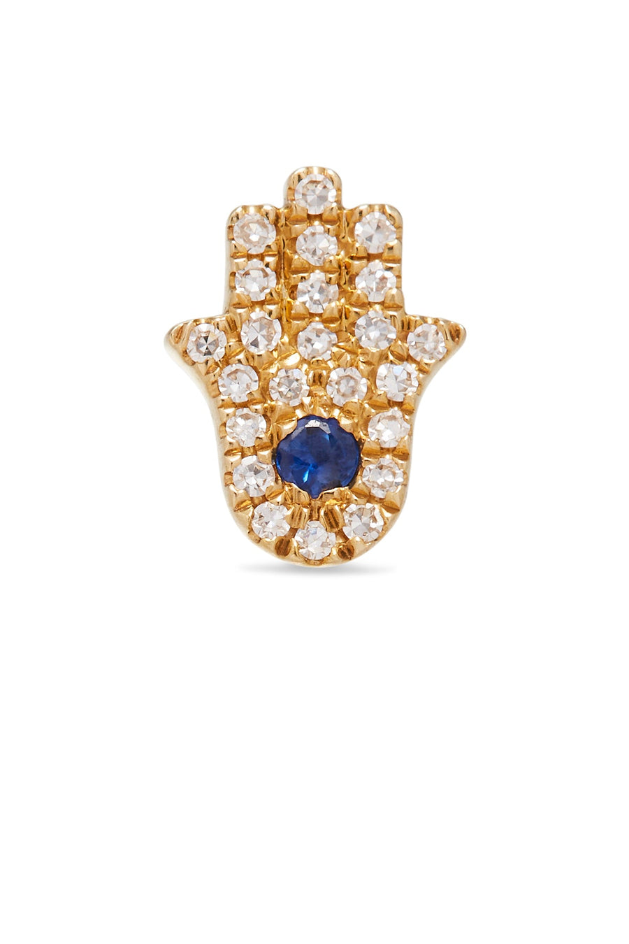 PAVE HAMSA WITH SAPPHIRE