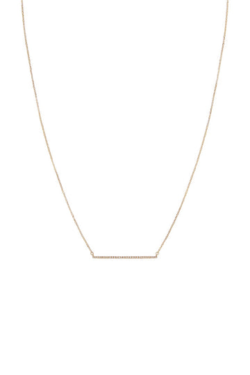 LONG DIAMOND BAR NECKLACE