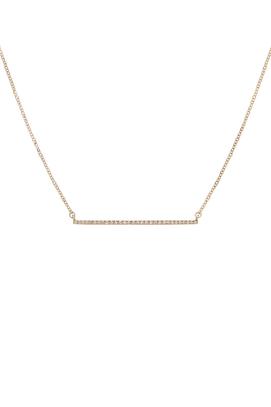 LONG DIAMOND BAR NECKLACE