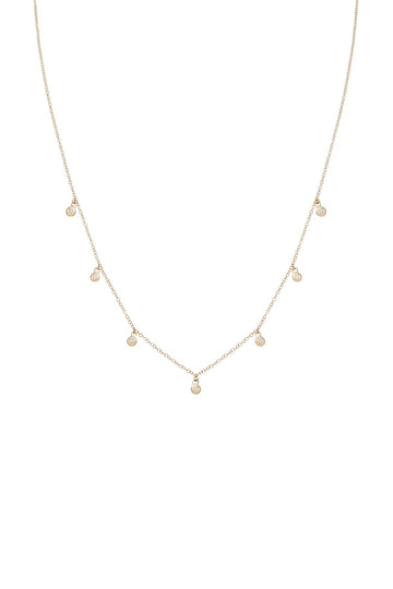 7 BEZEL DIAMOND NECKLACE