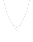 PAVE OPEN HEART NECKLACE