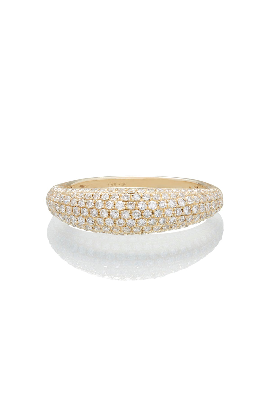 PAVE DOME PINKY RING